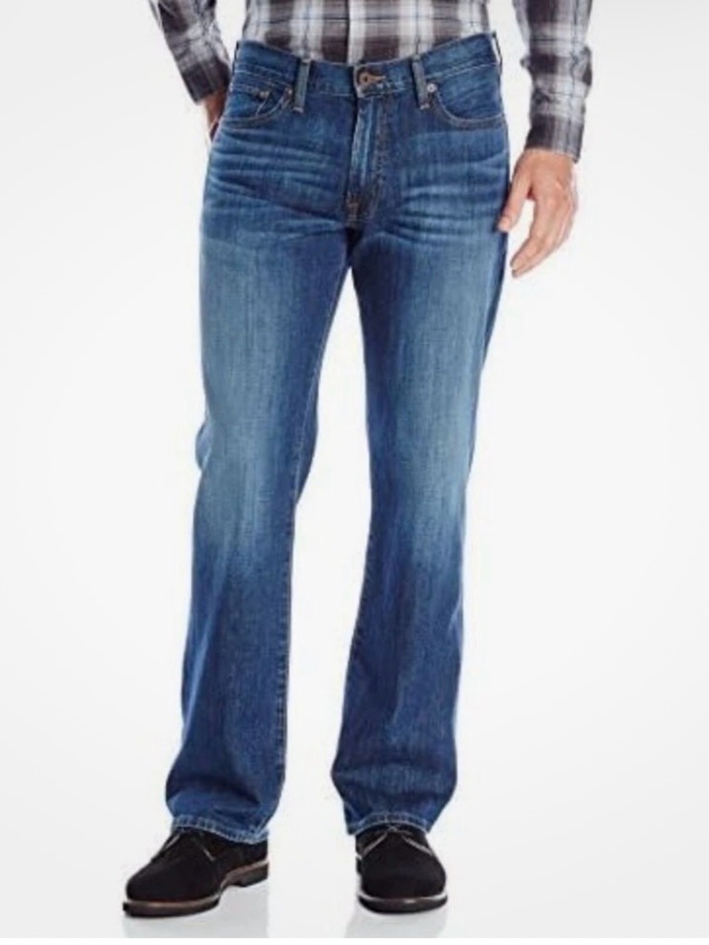 Lucky Men's 361 Medium Wash Classic Straight Fit Blue Jeans 32x32 - Picture 6 of 6